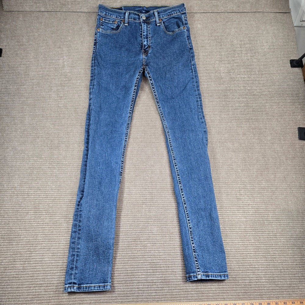 Levis Mens 29x32 Blue 510 Skinny Fit Stretch Denim Jeans - Picture 2 of 11